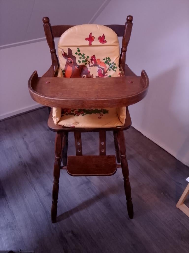 Retro kinderstoel jaren 80 met bekleding, Kinderen en Baby's, Kinderstoelen, Ophalen, Gebruikt, Overige typen