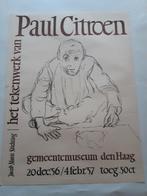 Originele poster Paul Citroen 1956 Gemeentemuseum, Verzamelen, Ophalen of Verzenden, A1 t/m A3, Reclame, Rechthoekig Staand