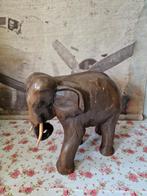 Groot houten beeld olifant, Ophalen of Verzenden