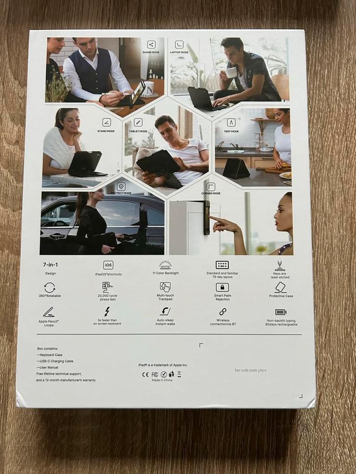 Typecase Flexbook Touch iPad Keyboard Case, Computers en Software, Apple iPads, Nieuw, Apple iPad, Wi-Fi, 10 inch, 32 GB, Zwart