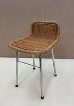 Vintage rotan kruk, Rohe Noordwolde, 1 kruk, Ophalen, Gebruikt, 60 tot 90 cm