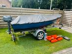 Sloep/grachtenboot/studentensloep/visboot/4 PK Yamaha 4 takt, Tot 10 pk, Ophalen of Verzenden, Zo goed als nieuw, 3 tot 6 meter