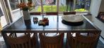 Moderne eetkamertafel 200x100x70, Ophalen, Strak modern, Gebruikt, 200 cm of meer