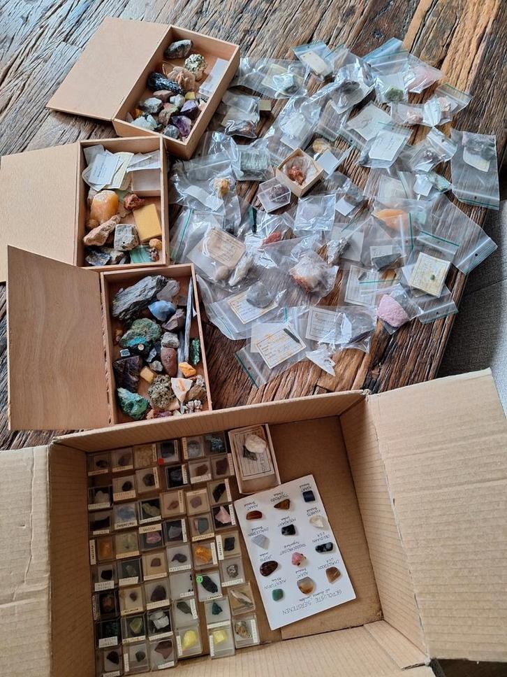 Grote Collectie Edelstenen en Mineralen, Verzamelen, Mineralen en Fossielen, Ophalen