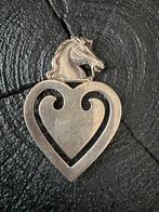 Zilveren Boekenlegger Hart met Paardenhoofd, Ophalen of Verzenden, Zo goed als nieuw