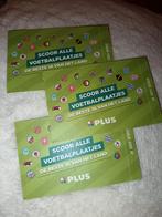 3 Voetbalplaatjes Plusmarkt NIEUW! Heerlen, Hobby en Vrije tijd, Spaarzegeltjes, Ophalen, Winkel, Super of Benzinepomp, Zegels, Bonnen of Punten