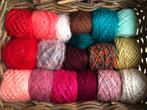 Restjes garen diverse kleuren, Hobby en Vrije tijd, Breien en Haken, Verzenden, Gebruikt, Breien of Haken, Wol of Garen