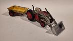Corgi Toys 53 & 51 Massey Ferguson 65 Tractor 30 CWT Trailer, Corgi, Gebruikt, Ophalen of Verzenden, Tractor of Landbouw
