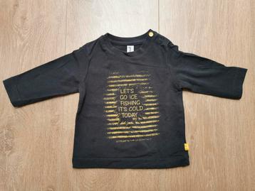Babyface shirt longsleeve grijs/goud maat 56 beschikbaar voor biedingen