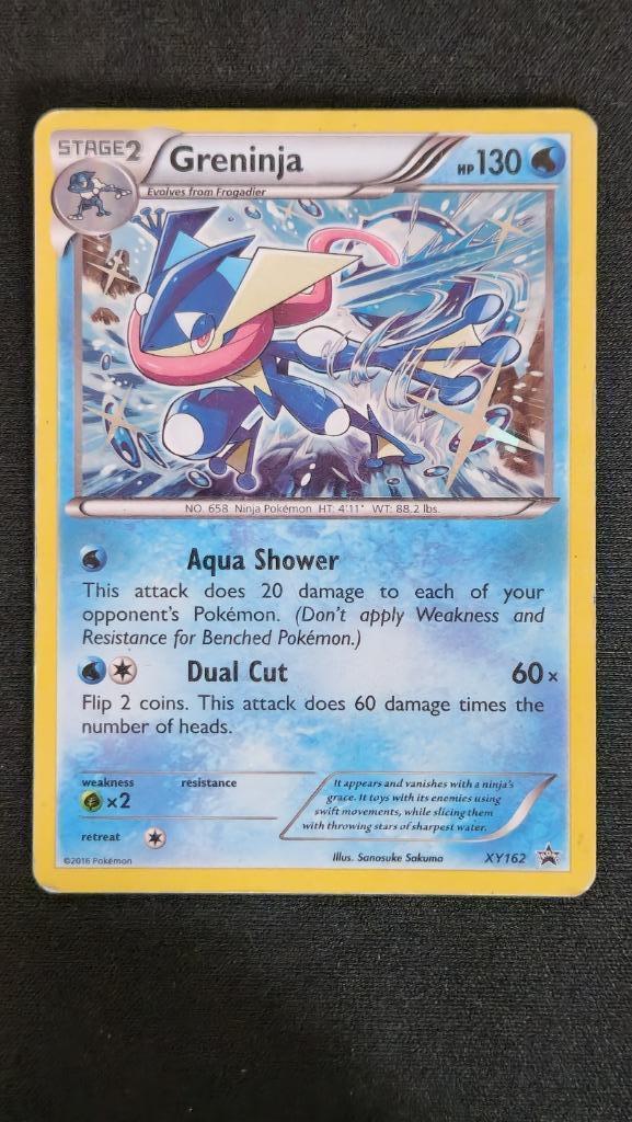 Greninja (XYPR162) Pokémon kaart, Hobby en Vrije tijd, Verzamelkaartspellen | Pokémon, Gebruikt, Losse kaart, Ophalen of Verzenden