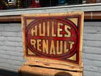 Vintage Huiles reclame Bord Garage Decoratie Patina, Reclamebord, Gebruikt, ., Ophalen of Verzenden