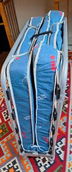 Dico vouwbed, Ophalen, Eenpersoons, Blauw, Zo goed als nieuw