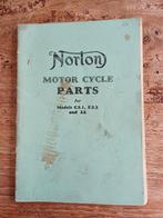 Norton motor cycle parts, Motoren, Handleidingen en Instructieboekjes, Ophalen of Verzenden, Overige merken
