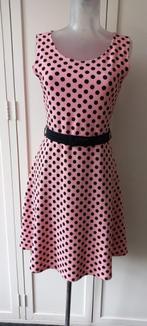 Batida jurk roze met zwart polkadot maat 36 zgan, Kleding | Dames, Jurken, Ophalen of Verzenden, Zo goed als nieuw, Roze, Maat 36 (S)