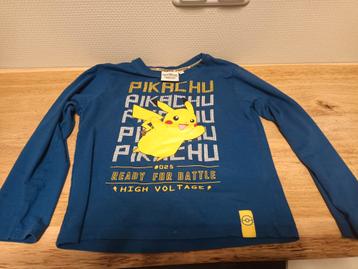 Pikachu Longsleeve Maat 116 beschikbaar voor biedingen