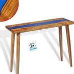NIEUWE Sidetable 100 cm teakhout en hars !, Venlo, 100 tot 150 cm, Nieuw, Ophalen of Verzenden
