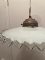 hanglampje melkglas, Huis en Inrichting, Lampen | Hanglampen, Ophalen, Gebruikt, Glas, Minder dan 50 cm