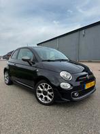 Fiat 500 Twinair Turbo 80pk 2018 Zwart, Auto's, Voorwielaandrijving, Handgeschakeld, 26 km/l, Particulier