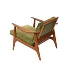 Vintage Scandinavisch design fauteuil jaren '60 '70 retro, Verzenden, Gebruikt, Minder dan 75 cm, 50 tot 75 cm