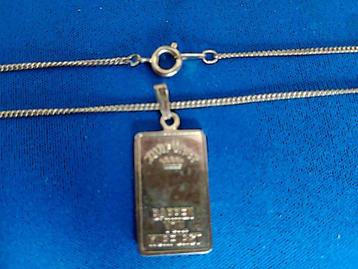 GOLD BARR + KETTING (Size: 42/45cm) beschikbaar voor biedingen