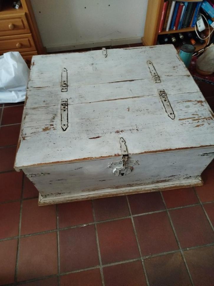 Kist dekenkist met 2 kleppen, Huis en Inrichting, Woonaccessoires | Kisten, Gebruikt, Minder dan 50 cm, 75 tot 100 cm, 100 tot 150 cm