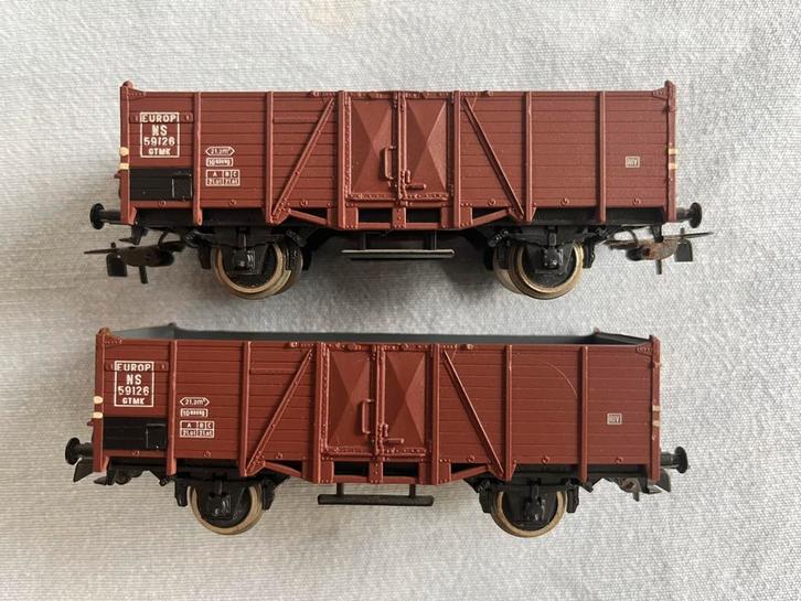 Piko NS Europ bakwagens, Hobby en Vrije tijd, Modeltreinen | H0, Gebruikt, Wagon, Gelijkstroom, Piko, NS, Ophalen of Verzenden