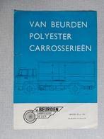 Brochure / Folder VAN BEURDEN Carrosserie - De Lier, Ophalen of Verzenden, Gelezen, Overige merken