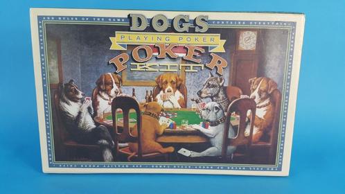 Dogs Playing Poker Kit, poker set fishes, Friedman 7C3, Hobby en Vrije tijd, Gezelschapsspellen | Kaartspellen, Gebruikt, Ophalen of Verzenden