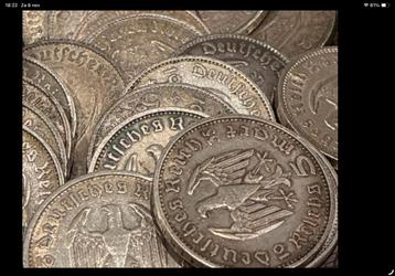 40 x 5 reichsmark diverse jaren en letters nazi duitsland beschikbaar voor biedingen