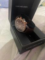 Van Heusen Heren Polshorloge, Sieraden, Tassen en Uiterlijk, Horloges | Heren, Overige materialen, Leer, Polshorloge, Zo goed als nieuw