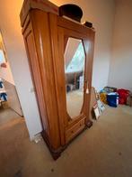 Antieke hangkast met lade - Leiden, Huis en Inrichting, Kasten | Kledingkasten, Gebruikt, 100 tot 150 cm, Ophalen of Verzenden