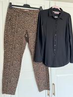 Studio anneloes set L leo broek & poppy blouse zwart, Zwart, Maat 42/44 (L), Ophalen of Verzenden, Zo goed als nieuw