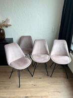 velvet eetkamer stoelen, Huis en Inrichting, Stoelen, Ophalen, Gebruikt, Overige kleuren, Vier
