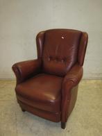 Klassieke rundleren fauteuil, Niet ingevuld, Gebruikt, Niet ingevuld, Niet ingevuld