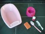 Poppenbadje + accessoires, Ophalen of Verzenden, Gebruikt, Babypop