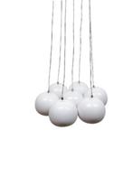 Cascade hanglamp, 7 bollen, Gebruikt, Ophalen of Verzenden, Modern, Metaal