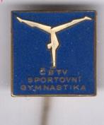 S.S.T.V. Sportovani gymnastika email speldje ( Z_163 ), Verzenden, Zo goed als nieuw, Sport, Speldje of Pin