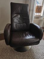 Leren relaxstoel, Huis en Inrichting, Fauteuils, Ophalen, Gebruikt, Leer
