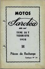 Sarolea 32 T 600 cc pieces de rechange onderdelenboek (SR03), Ophalen of Verzenden, Overige merken