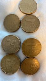 5 gulden munten waaronder voetbal 5 je, Postzegels en Munten, Munten | Nederland, Ophalen of Verzenden, Koningin Beatrix, 5 gulden