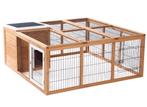 Konijnenhok konijnenren Pawhut, Dieren en Toebehoren, Knaagdieren en Konijnen | Hokken en Kooien, Ophalen, 110 cm of meer, Cavia