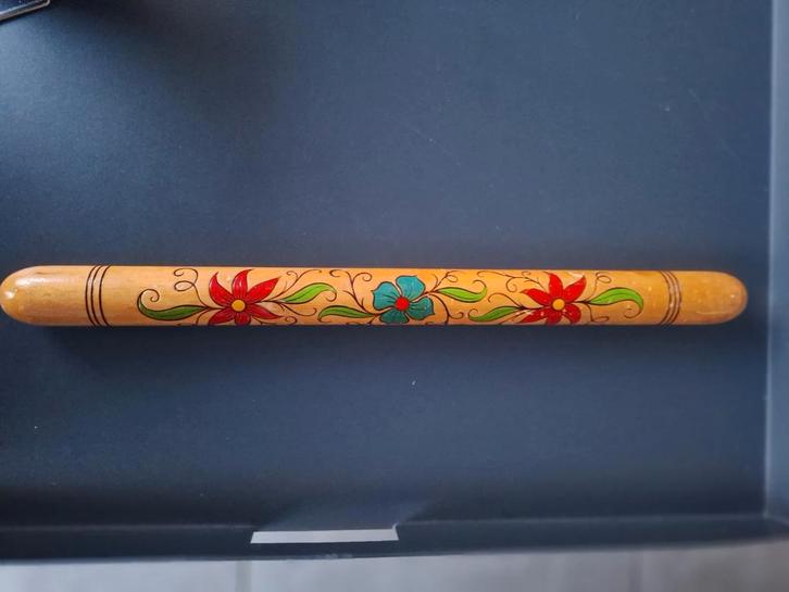 Vintage Breinaalden in Houten Koker, Hobby en Vrije tijd, Breien en Haken, Gebruikt, Breien, Naald, Ophalen of Verzenden