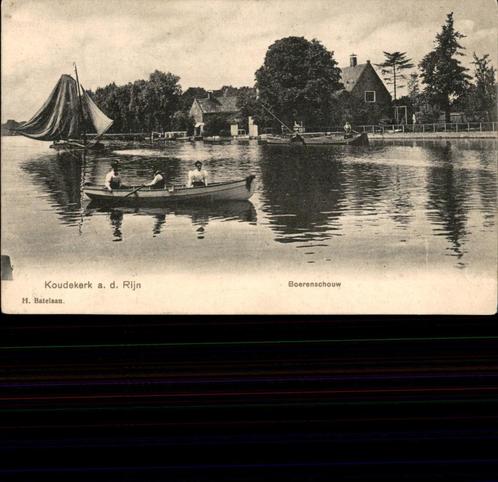 Koudekerk a.d. Rijn Boerenschouw st 1903 uitg. H. Batelaan, Verzamelen, Ansichtkaarten | Nederland, Gelopen, Zuid-Holland, Voor 1920