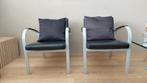 4 st. Leolux lederen fauteuil. Model Sentia 987,, Huis en Inrichting, Stoelen, Ophalen, Zo goed als nieuw
