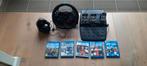 Logitech G29 Racestuur + Pedalen + Pook + 5 Games, Ophalen, Zo goed als nieuw
