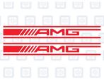 Mercedes A45 SPOILER Stickers AMG - Vinyl Sticker Logo ROOD, Auto diversen, Ophalen of Verzenden