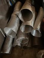 10X Flexibele rookkanaal enkelwandig Ø150 mm, Roestvrijstaal, Ophalen, Zo goed als nieuw, Rvs, 80 mm of meer