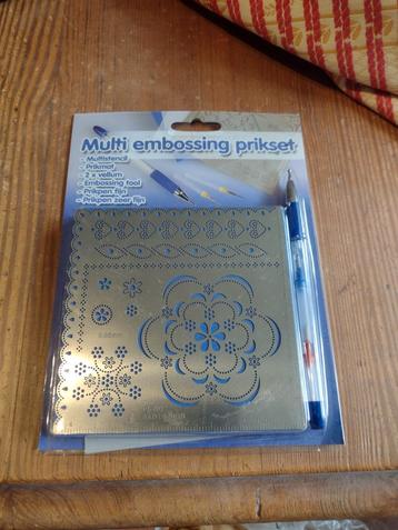 nieuwe multi embossing prikset beschikbaar voor biedingen