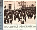 Den Haag 1925, begrafenis opperrabbijn A. v. Loen, Verzamelen, Foto's en Prenten, Verzenden, Voor 1940, Gebruikt, Overige onderwerpen