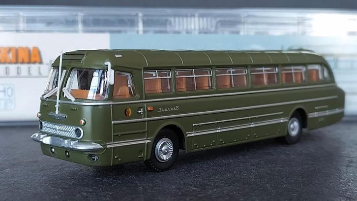 Ikarus 55 NVA Volksarmee DDR 1:87 H0 Brekina Pol, Hobby en Vrije tijd, Modelauto's | 1:87, Nieuw, Bus of Vrachtwagen, Brekina